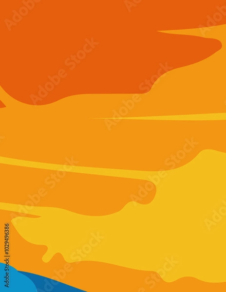 Fototapeta abstract background with untidy waves, banner, poster, illustration