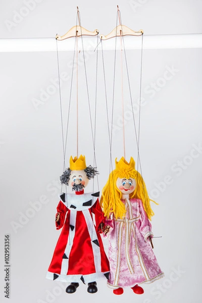 Obraz Puppets of king and queen