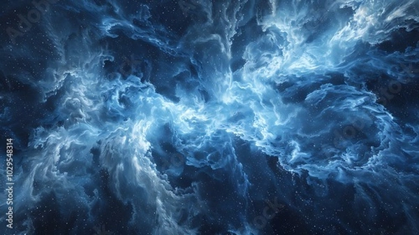 Fototapeta Fractal Patterns in a Cold Cosmos
