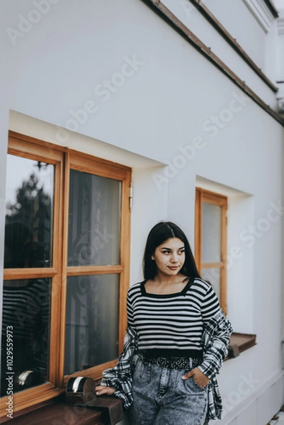 Fototapeta Casual Confidence in Fall Layers