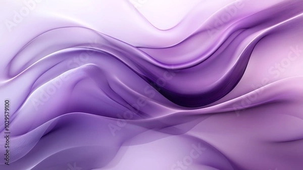 Fototapeta Abstract background with smooth lines in purple and violet colors 3d render