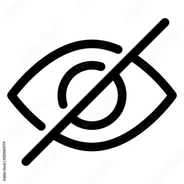 Fototapeta not visible icon