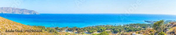 Fototapeta Panoramic view of south Crete, Greece