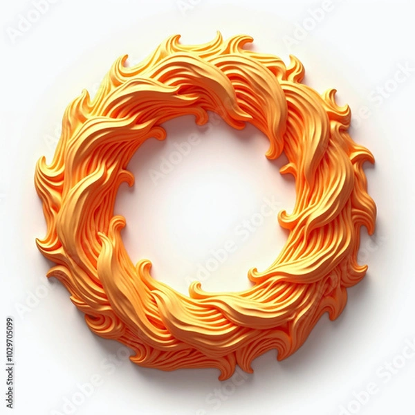 Fototapeta Fire Flame Ornament Frame