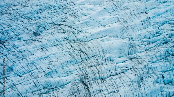Fototapeta Glacier surface texture