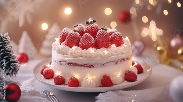 Obraz クリスマスケーキ