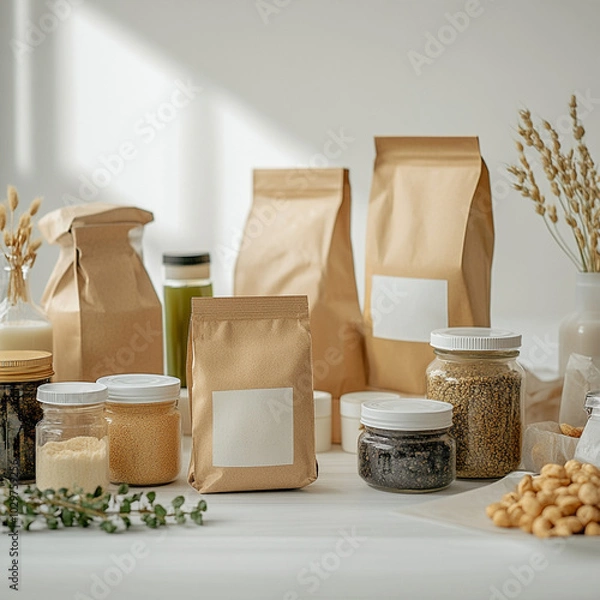Fototapeta Sustainable Grocery Packing: Reusable Solutions
