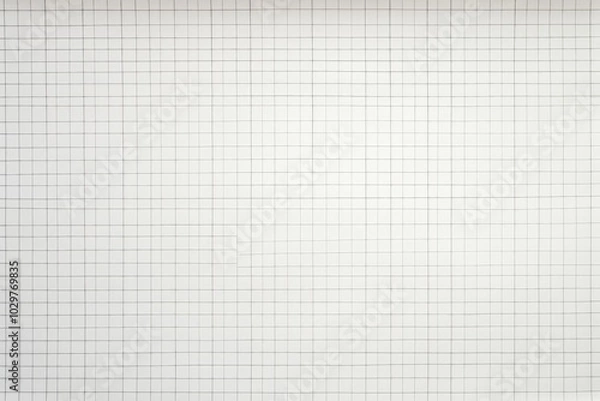 Fototapeta White Graph Paper Background for Design Projects