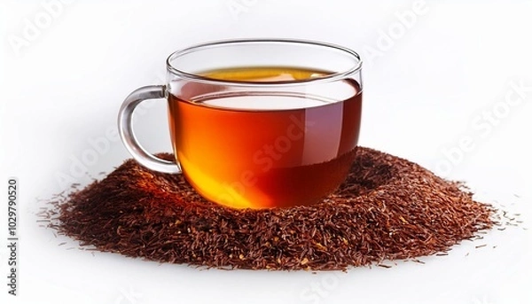 Obraz Rooibos Tea on white background isolated. Beverage. Drink.