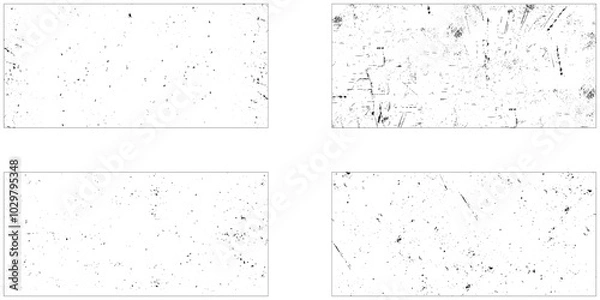 Obraz Grunge distress Backgrounds set. Texture Vector. Dust Overlay Distress ,Place texture over any Object to Create distressed Effect.