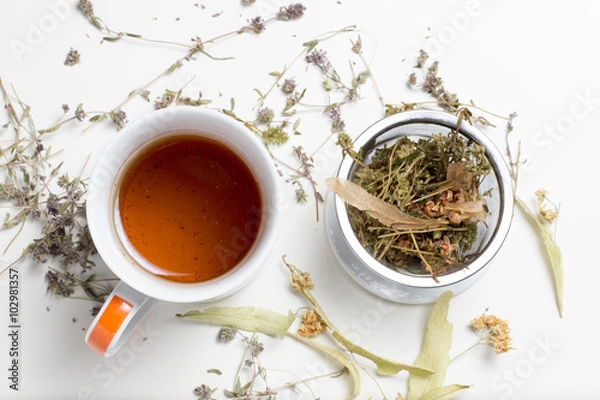 Obraz Linden and thyme tea 