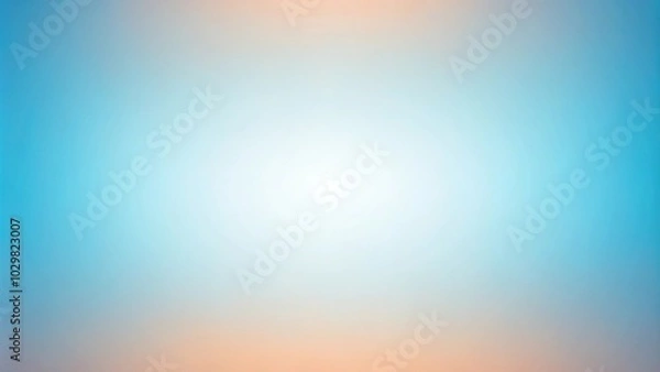 Obraz Symmetrical subtle peach to light blue gradient background