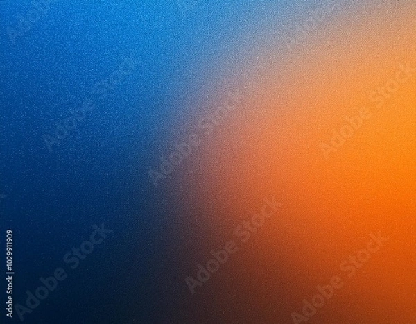 Obraz A vibrant blue to orange gradient with subtle texture, perfect for a dynamic background