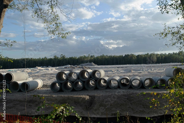 Obraz Concrete Pipes