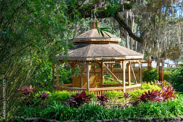 Obraz gazebo in the Garden