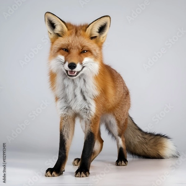 Fototapeta red fox vulpes,generative ai