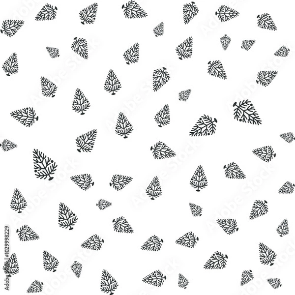 Fototapeta Christmas Tree Pattern