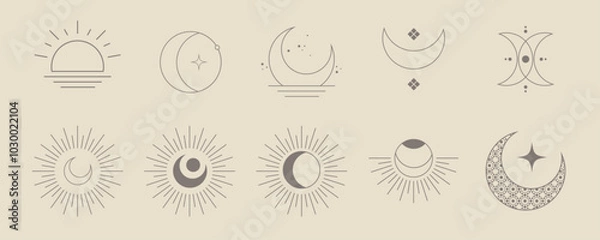 Fototapeta Celestial Lunar Element