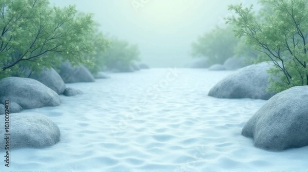 Obraz river in the forest