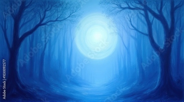 Obraz blue abstract background