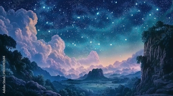 Fototapeta nice theme anime background for wallpaper