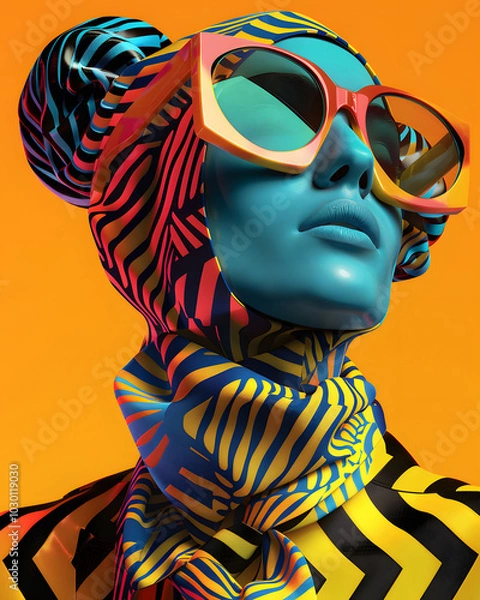 Obraz Capture the latest fashion trends from a unique low-angle perspective