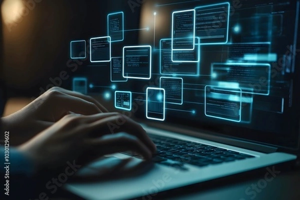 Fototapeta Metadata Tagging and Taxonomy Structures Concept
