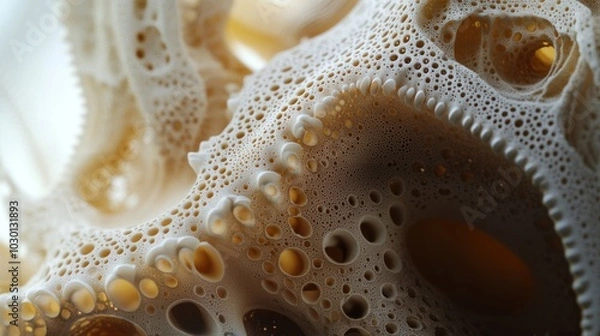 Obraz Abstract Foam Structure with Circular Holes