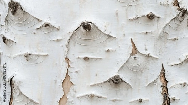 Fototapeta White Birch Tree Bark Texture