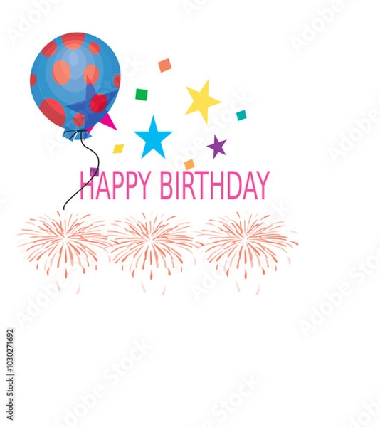 Obraz birthday balloons