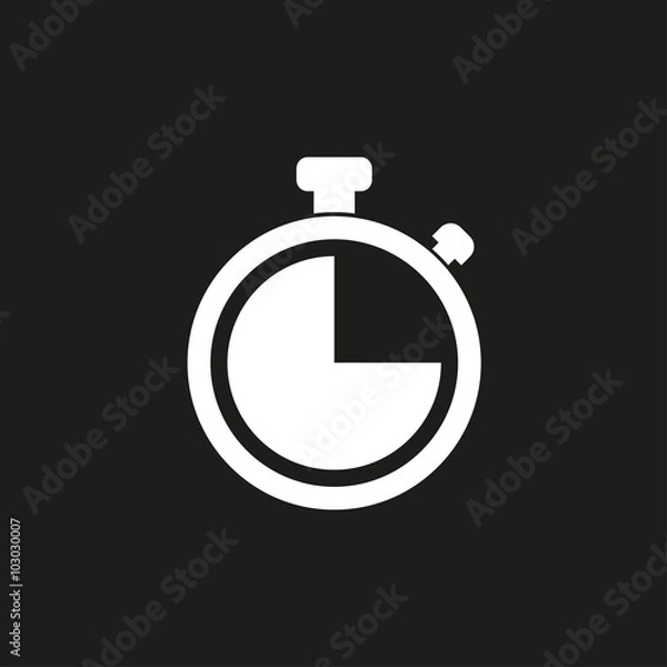 Fototapeta Stopwatch  - vector icon.