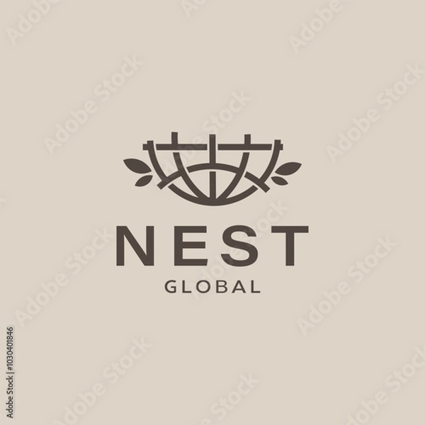 Fototapeta Nest Global Logo.