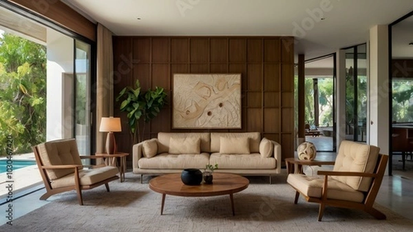 Fototapeta living room interior