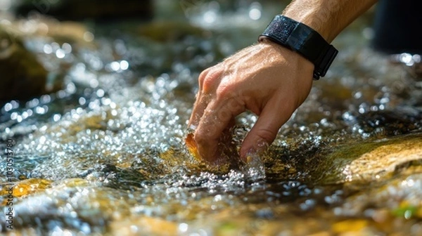 Fototapeta Wearable hydration trackers ensuring users maintain optimal hydration levels throughout the day