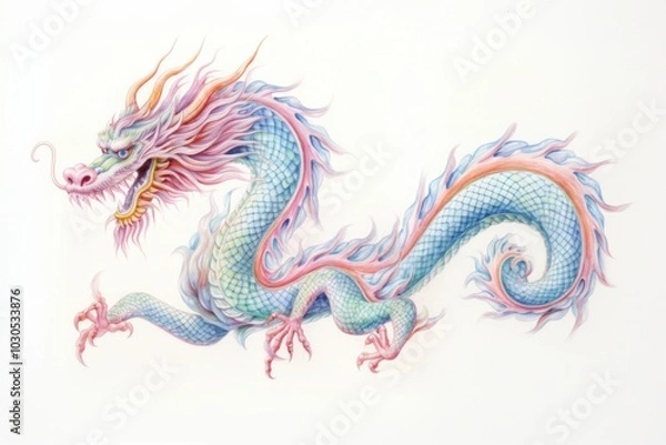 Fototapeta Dragon representation chinese dragon creativity.