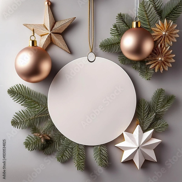 Obraz Christmas Ornaments Mockups 