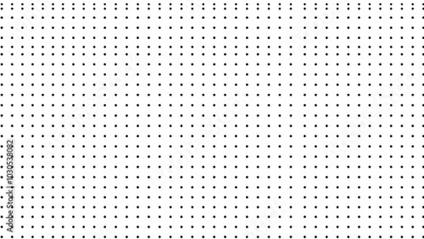 Fototapeta Minimalistic black dotted grid on white background, Generative AI