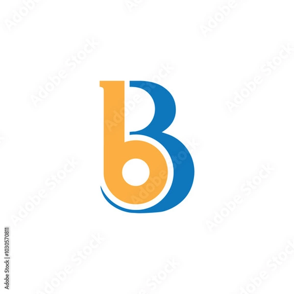 Obraz bb letter logo design, bb initial logo vector, bb logo for business
