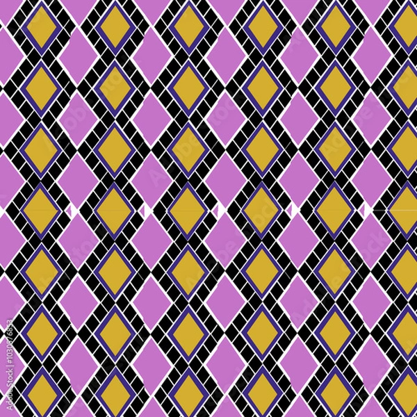 Obraz seamless geometric pattern