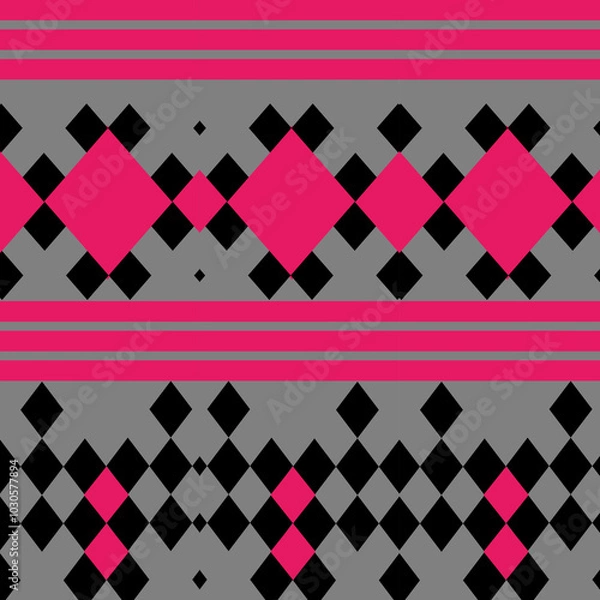 Obraz seamless geometric pattern