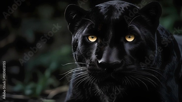 Obraz Mysterious Black Panther