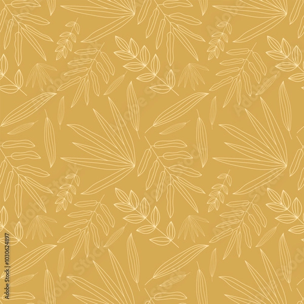 Obraz Tropical leaves pattern for your design.