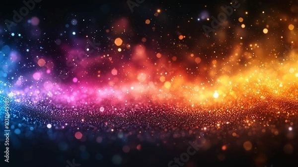 Fototapeta 抽象的でキラキラと輝く背景画像