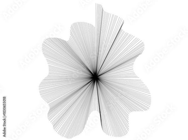 Fototapeta พื้นผิวของเส้นแบบไดนามิกสีดำ0.25+0.75