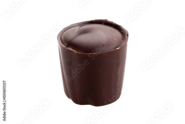 Fototapeta Chocolate candy isolated on white background

