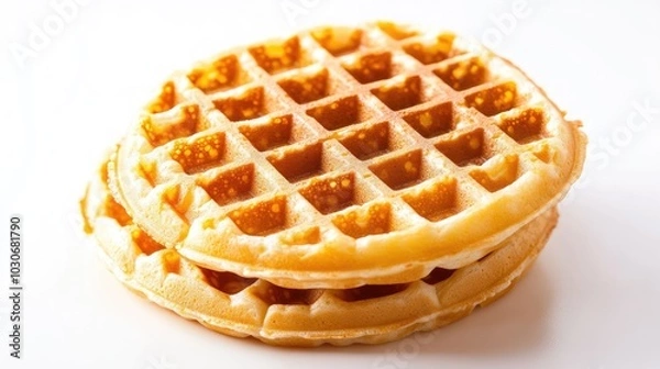Obraz Photos of waffles, transparent backgrounds