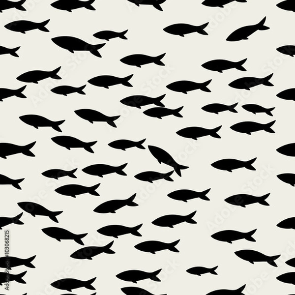 Obraz seamless fish pattern
