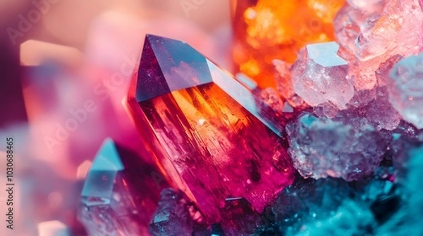 Obraz background with crystal