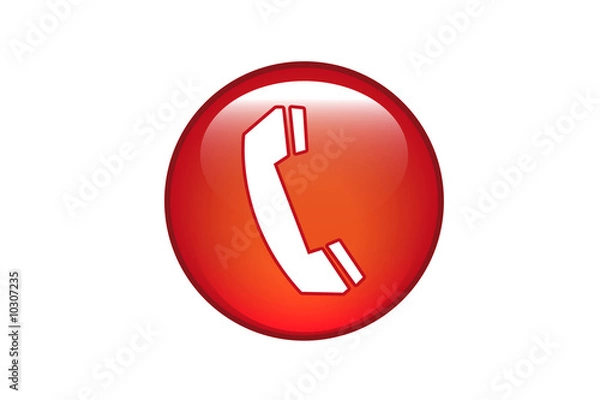 Obraz Aqua Button Telefon