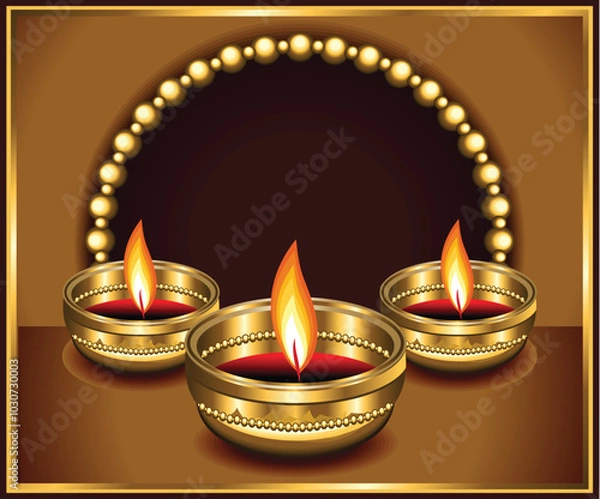Fototapeta artistic creative golden deepak background.eps